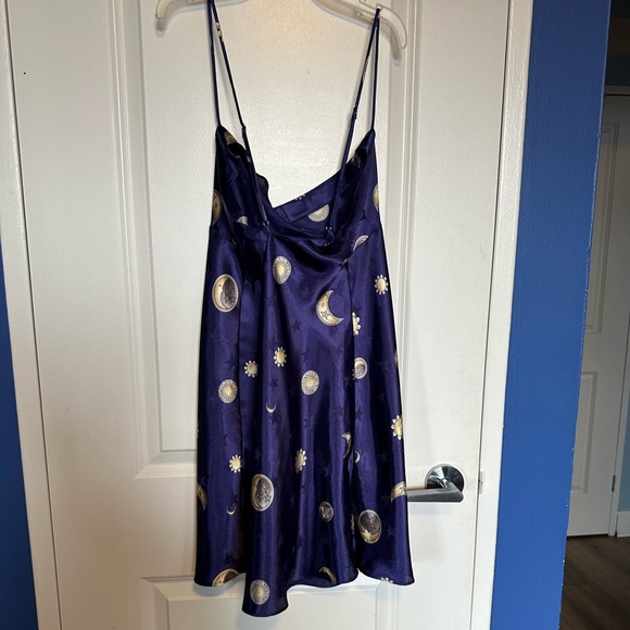 silk celestial slip dress - Picture 4 of 4